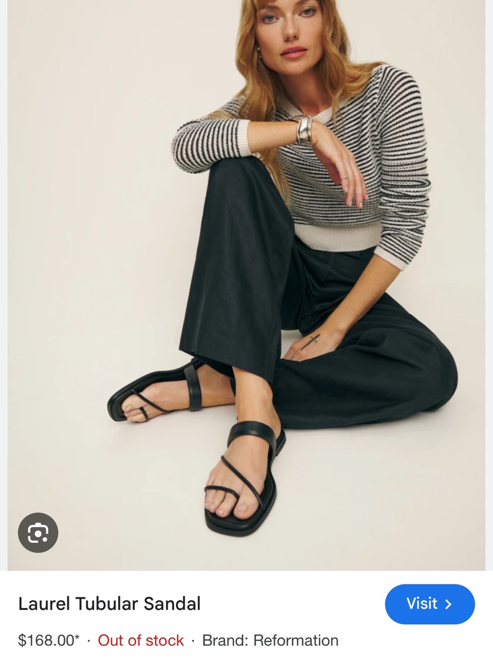Like New Reformation Laurel Tubular Sandals